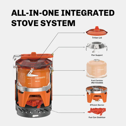 Portable Cooking System With Heat Exchanger