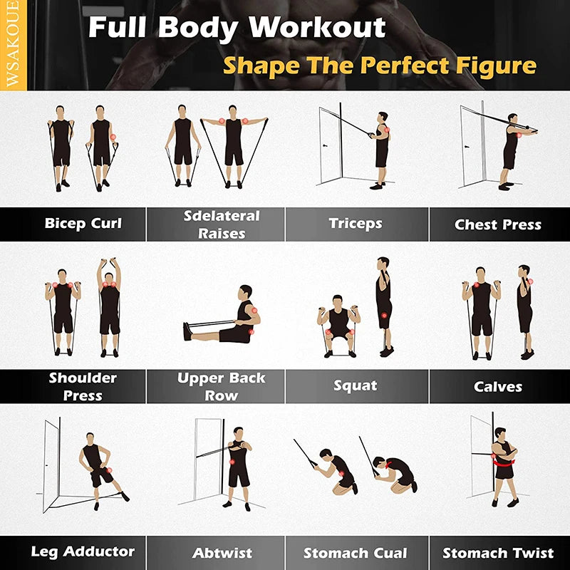 Resistance Band Set Workout Bands