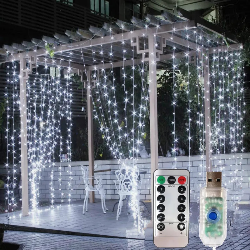 LED Curtain Garland Fairy Lights