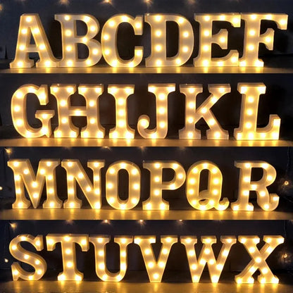 Alphabet Letter LED Lights Luminous