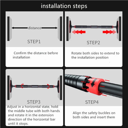 Large Door Horizontal bar Steel Adjustable