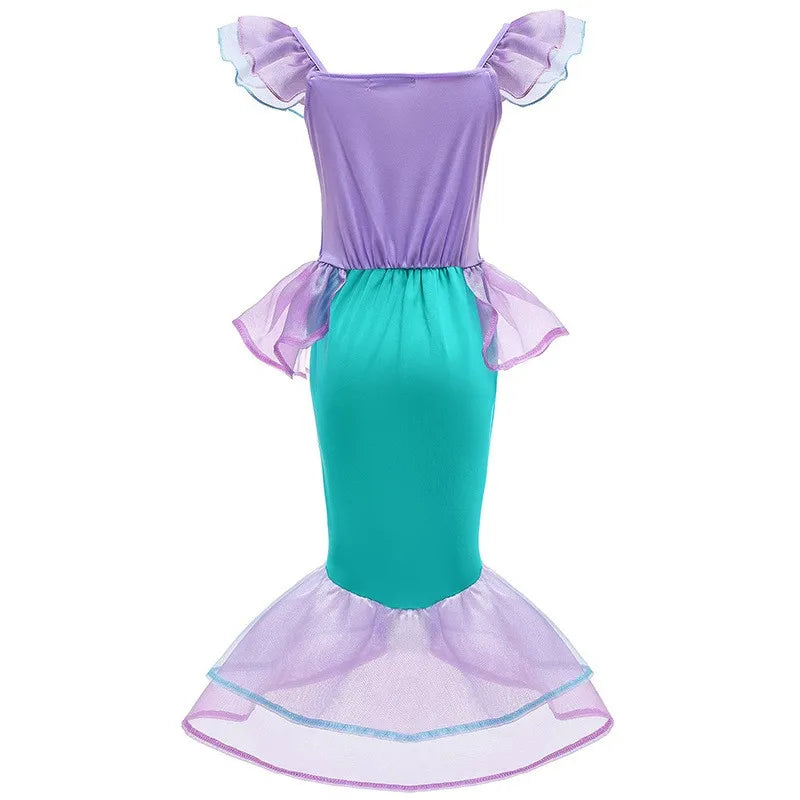 Disney 4-8 Years Little Mermaid Cosplay Costume Girl Halloween