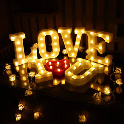 Alphabet Letter LED Lights Luminous