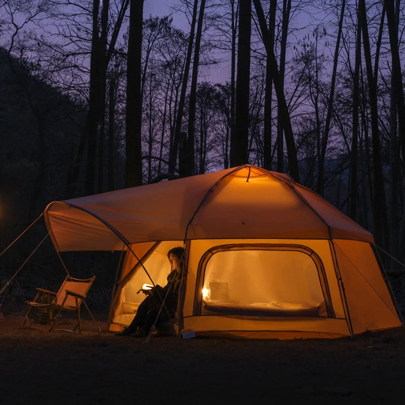 Integrated Hexagon Tent Outdoor Camping Bionic Design