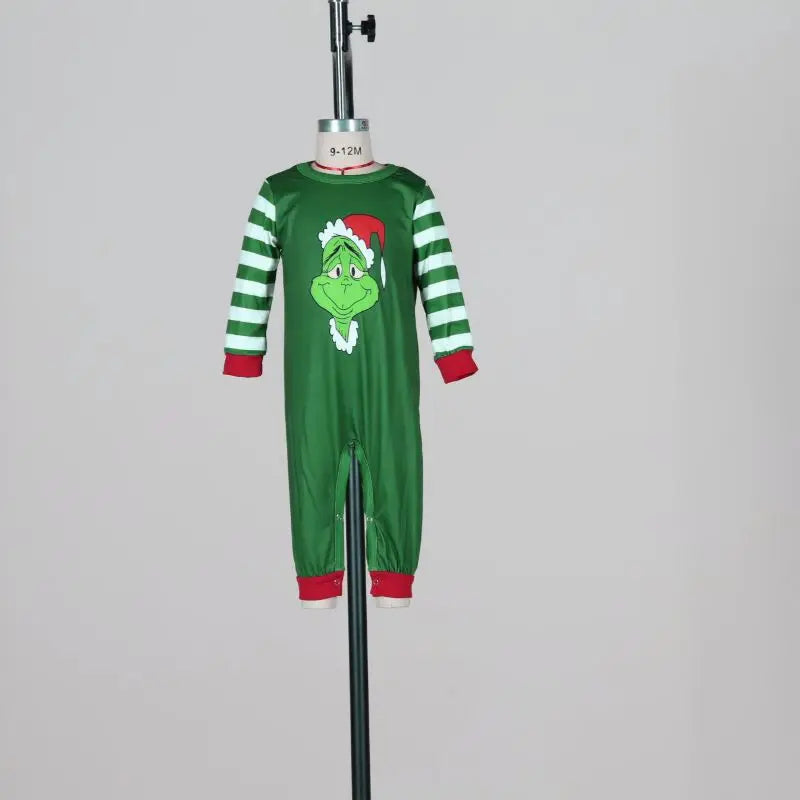 Christmas Family Pajamas Elf Sets Green Cotton