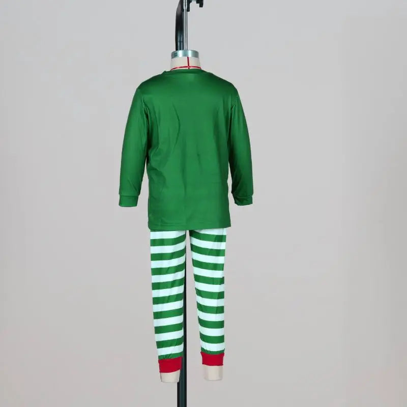 Christmas Family Pajamas Elf Sets Green Cotton