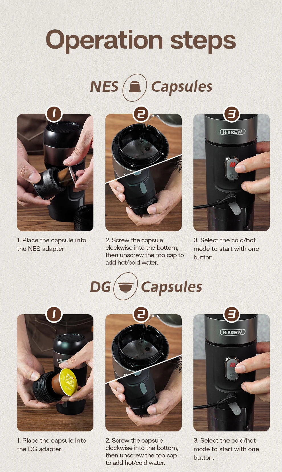 Portable Coffee Machine for Car & Home