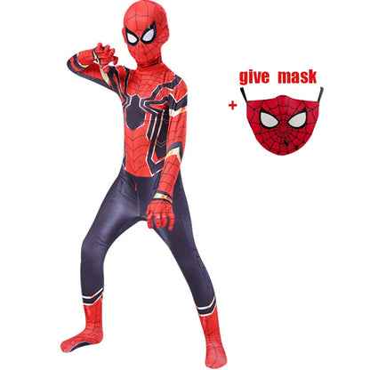 Kids Superhero Spiderman Costume Set