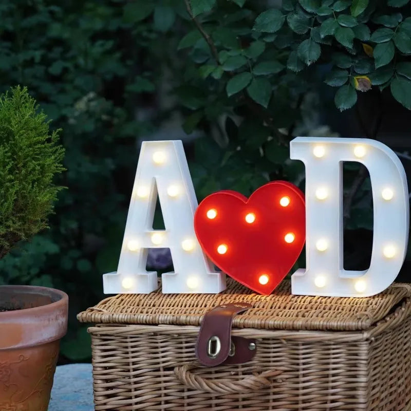 Alphabet Letter LED Lights Luminous