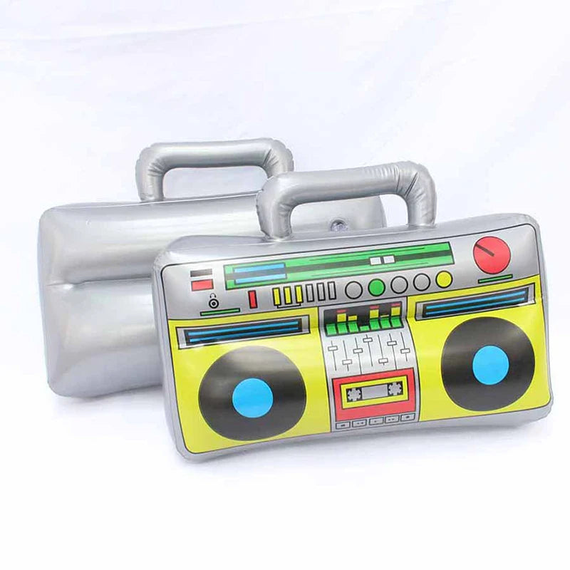 Radio Boombox Inflatable 80s 90s Theme Party Decorations Disco Birthday Party