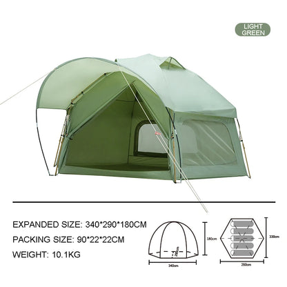 Integrated Hexagon Tent Outdoor Camping Bionic Design