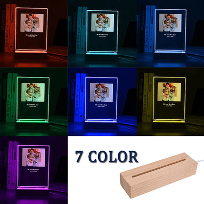 3D Night Light Custom Photo And Text Lamp