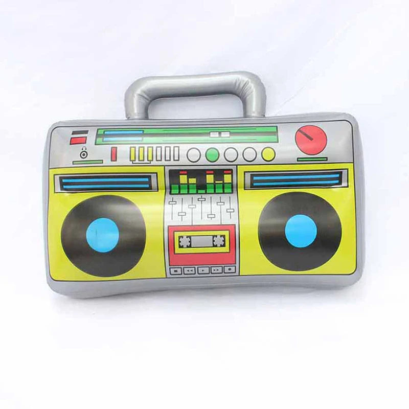 Radio Boombox Inflatable 80s 90s Theme Party Decorations Disco Birthday Party