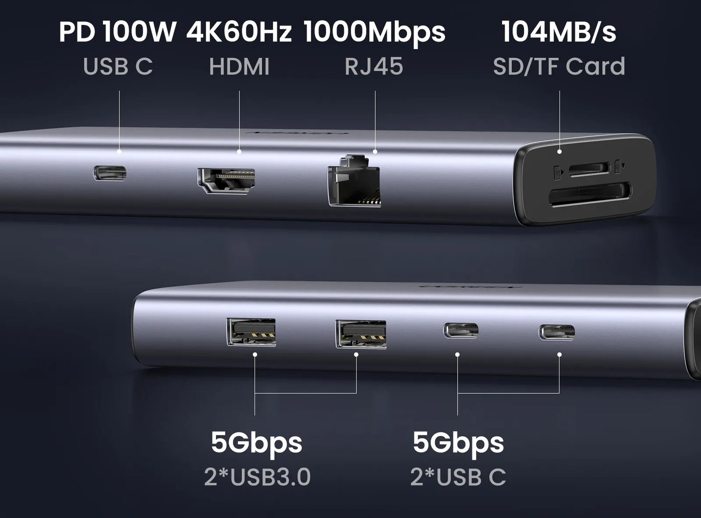 USB C HUB 4K 60Hz Type C to HDMI 2.0 Adapter