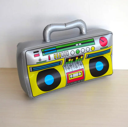 Radio Boombox Inflatable 80s 90s Theme Party Decorations Disco Birthday Party