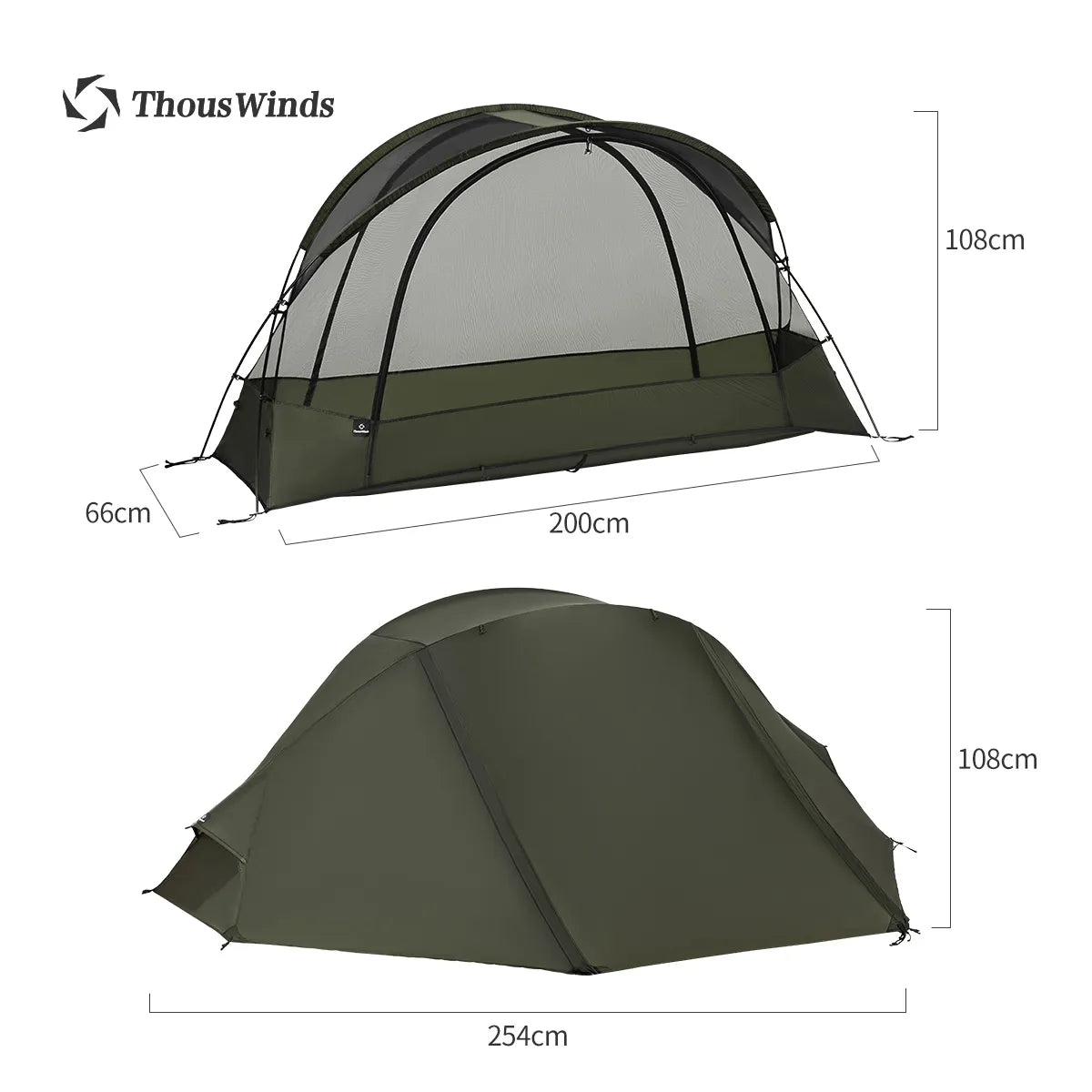 Tent Ultralight Hiking Nylon Ripstop Both Side Silicon