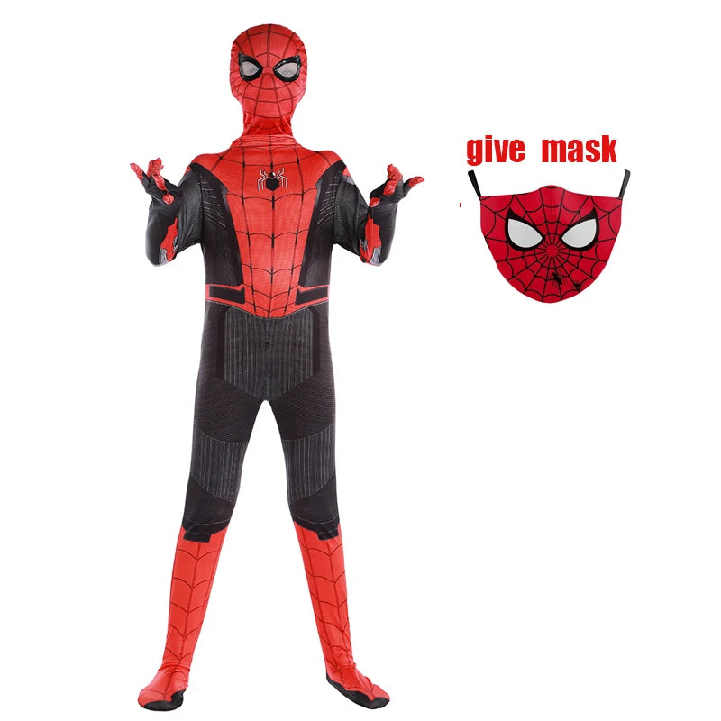 Kids Superhero Spiderman Costume Set