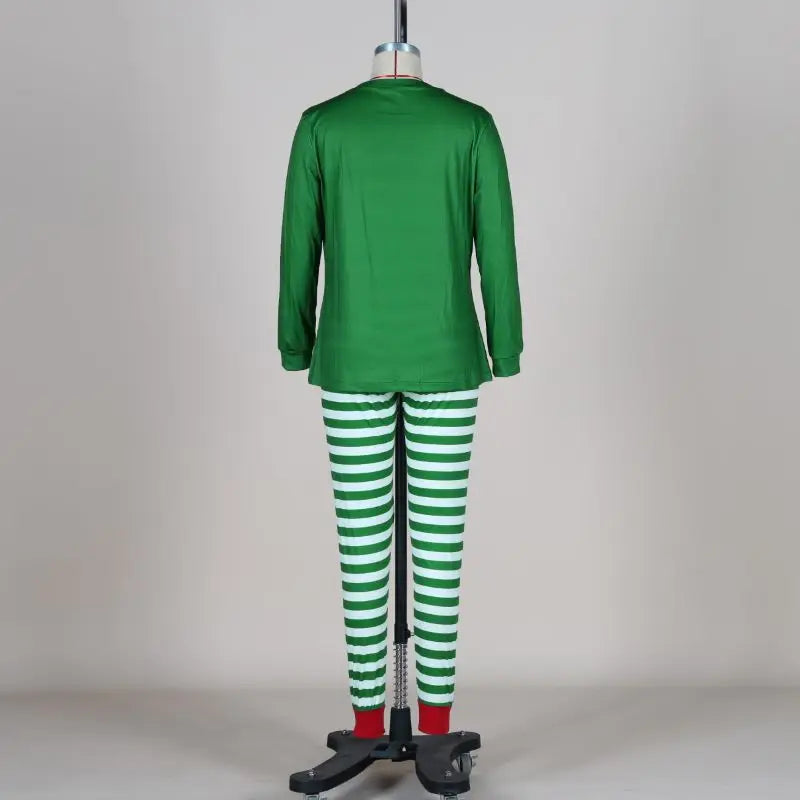 Christmas Family Pajamas Elf Sets Green Cotton