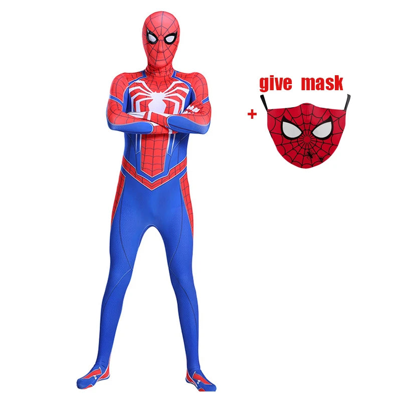 Kids Superhero Spiderman Costume Set