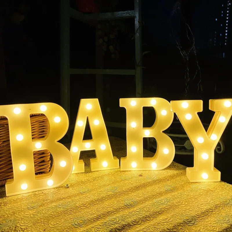 Alphabet Letter LED Lights Luminous