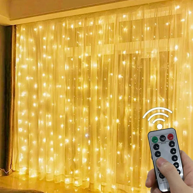 LED Curtain Garland Fairy Lights